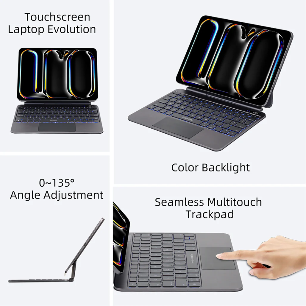Blupebble Ipad Air 13" M2/M3 Magic Folio Keyboard With Trackpad - Image 8
