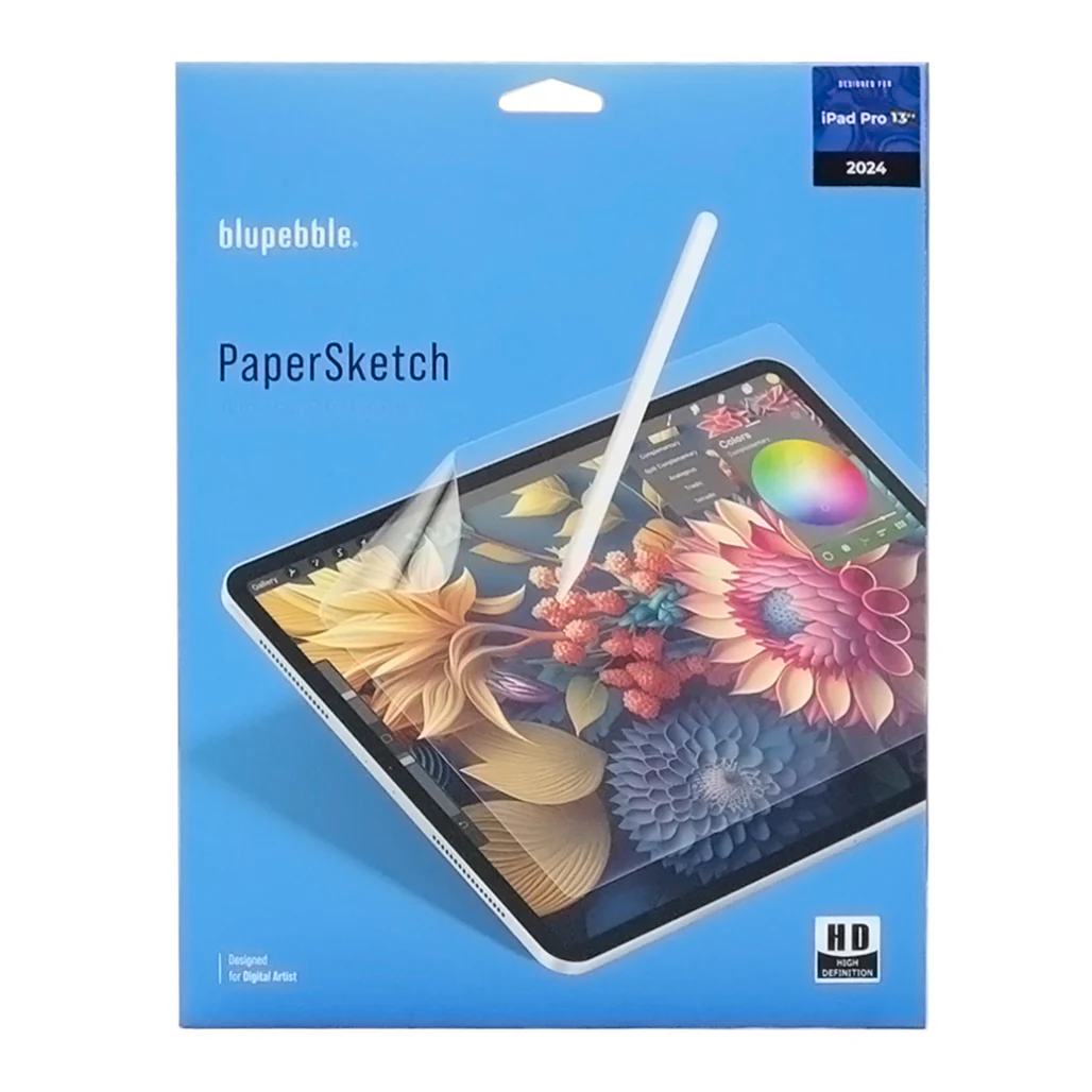 Blupebble iPad Pro 13" Paper Sketch Film – Matte Screen Protector for a Paper-like Drawing Experience