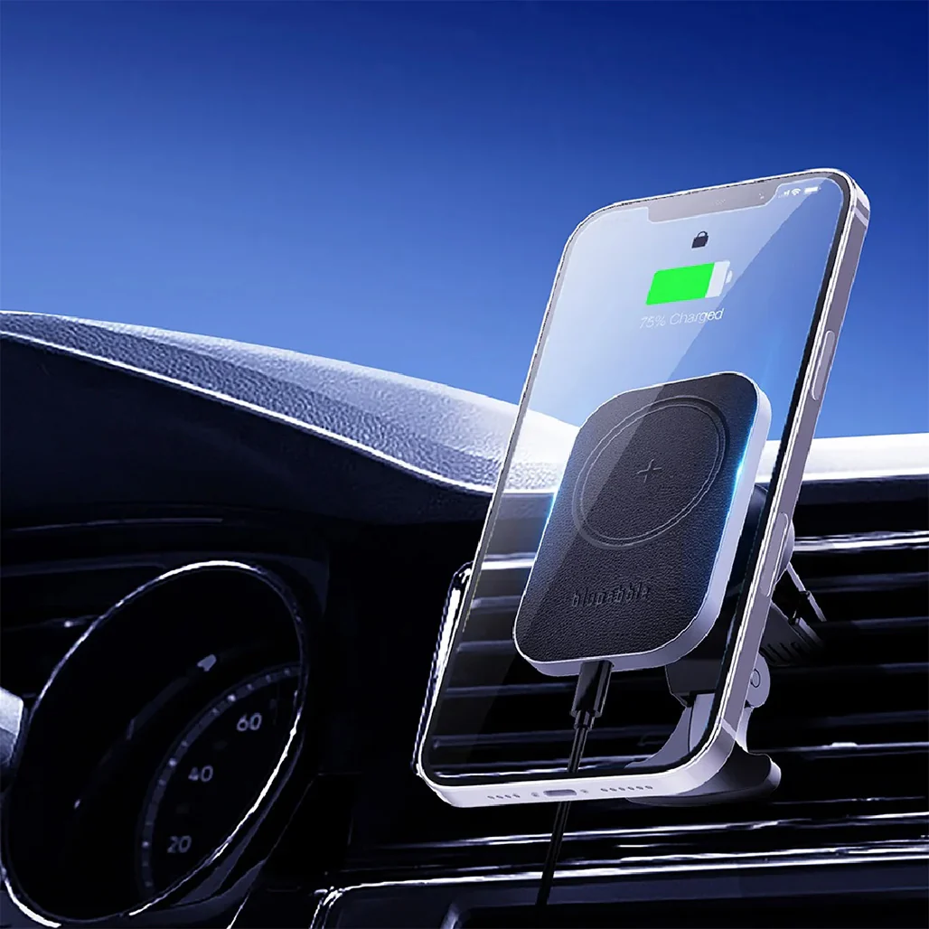 Blupebble NaviMag 3-in-1 Wireless Charger with MagSafe Car Mount and 38W Car Charger - Image 3