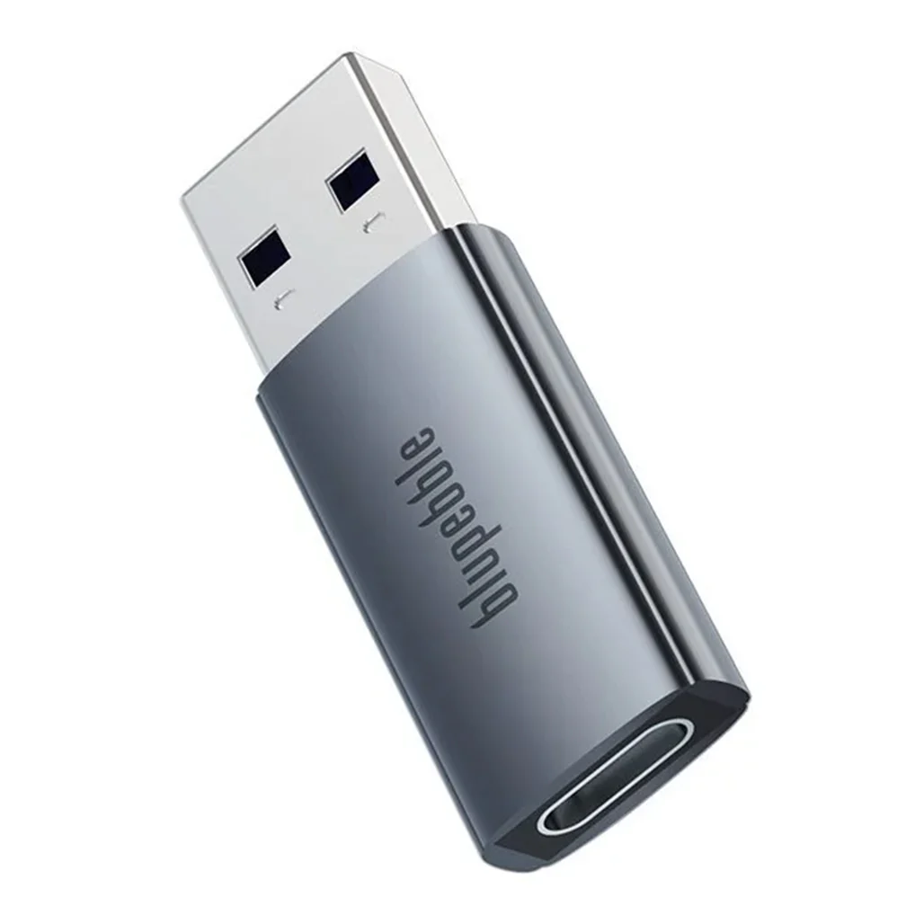 BluPebble USB-A 3.2 to USB-C OTG Adapter – 10Gbps High-Speed Data Transfer, Wide Compatibility, Sleek Design