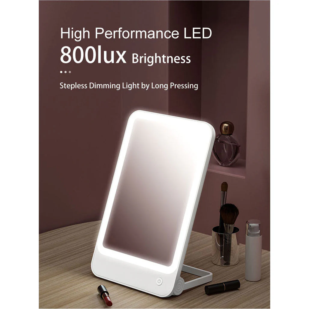 Bomidi R1 LED Makeup Mirror – 2-in-1 Desktop & Wall Mount, Adjustable Stand, 3 Brightness Levels, Rechargeable USB-C - Image 8