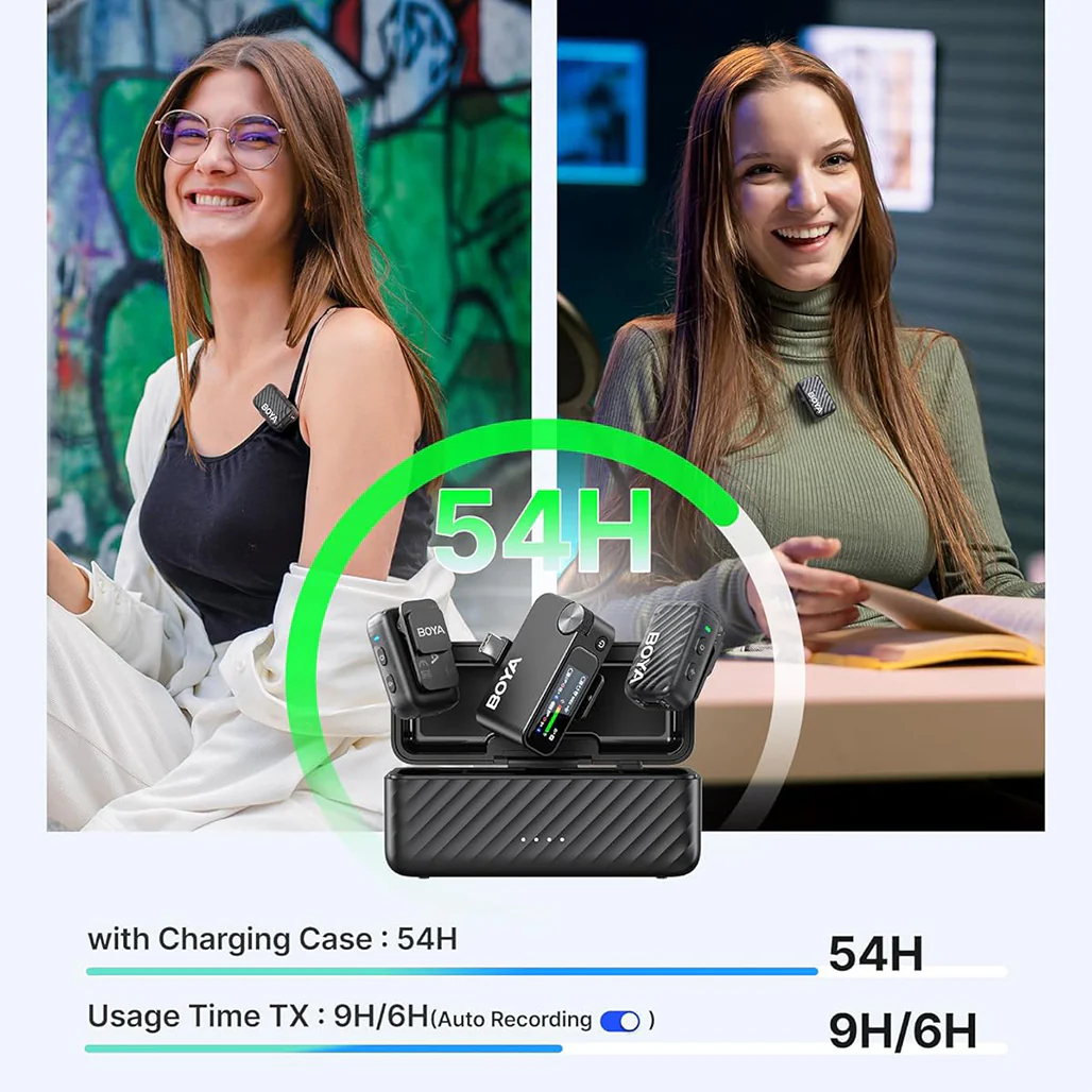 BOYA BOYAMIC 2 Wireless Lavalier Microphone with AI Noise Cancellation - Image 3