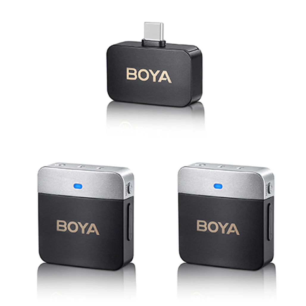 Boya BY-M1V4 - 2.4GHz Dual-Channel Wireless Microphone System for USB-C Devices - Image 2