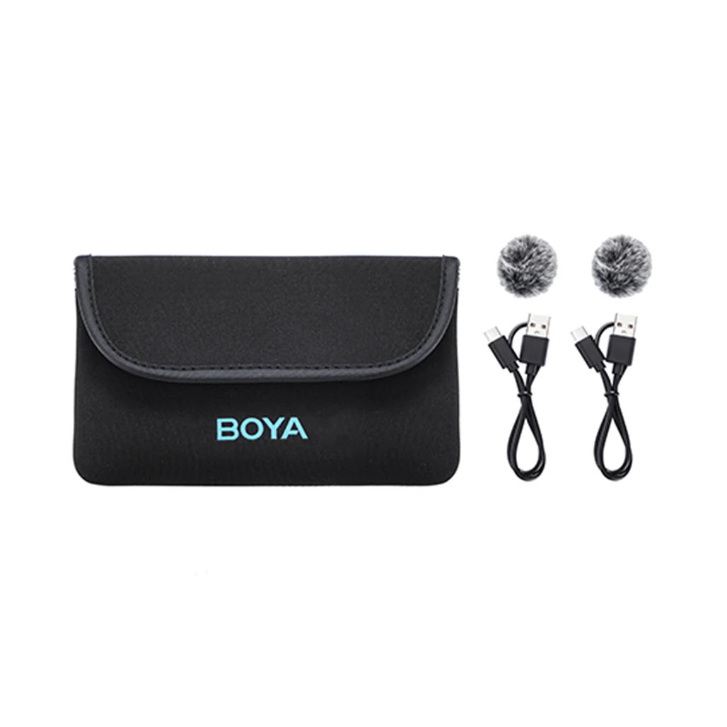 Boya BY-M1V4 - 2.4GHz Dual-Channel Wireless Microphone System for USB-C Devices - Image 4