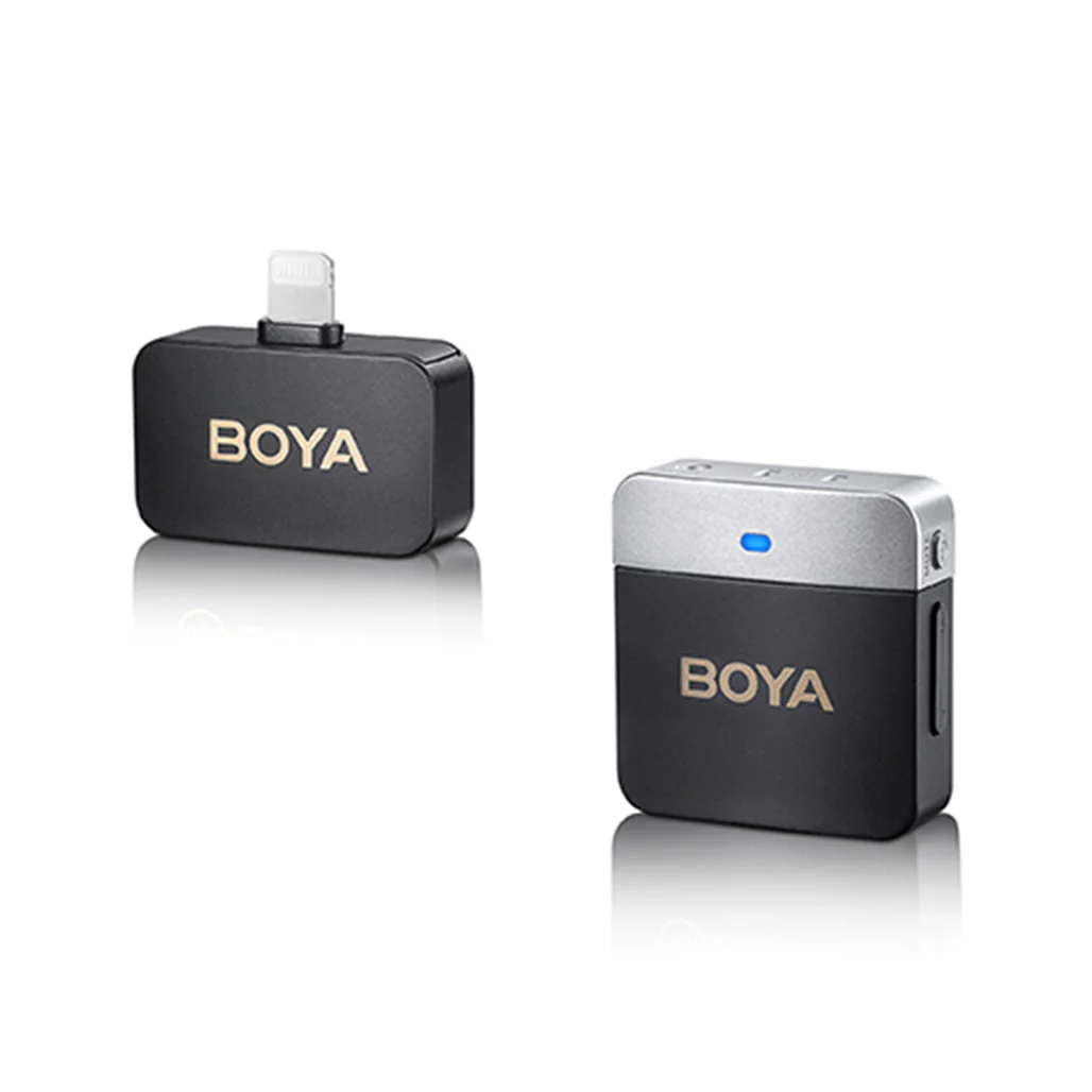 Boya BY-M1V5 - 2.4GHz Dual-Channel Wireless Microphone System for Lightning Devices - Image 2