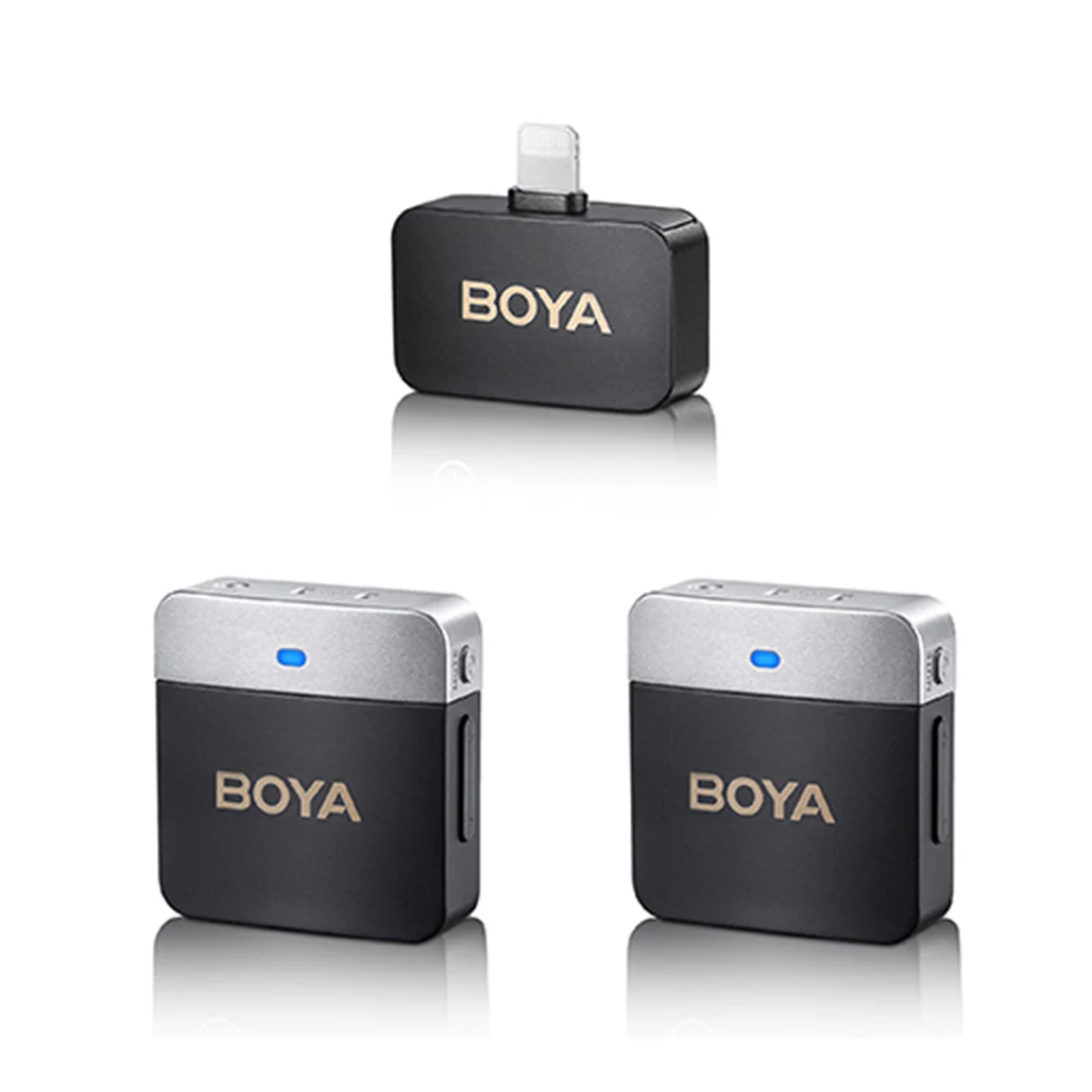 Boya BY-M1V6 - 2.4GHz Dual-Channel Wireless Microphone System for Lightning Devices - Image 2