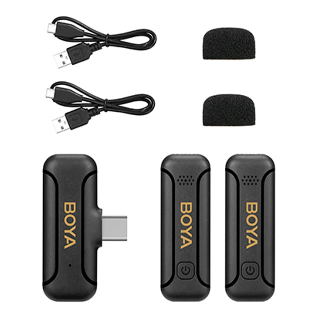 Boya BY-WM3T2-U2 - 2.4GHz Dual-Channel Wireless Microphone System or USB-C Devices - Image 3