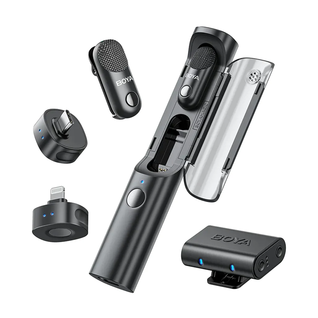 BOYA Magic AI Microphone | 4-in-1 Wireless Mic with 40dB Noise Cancellation