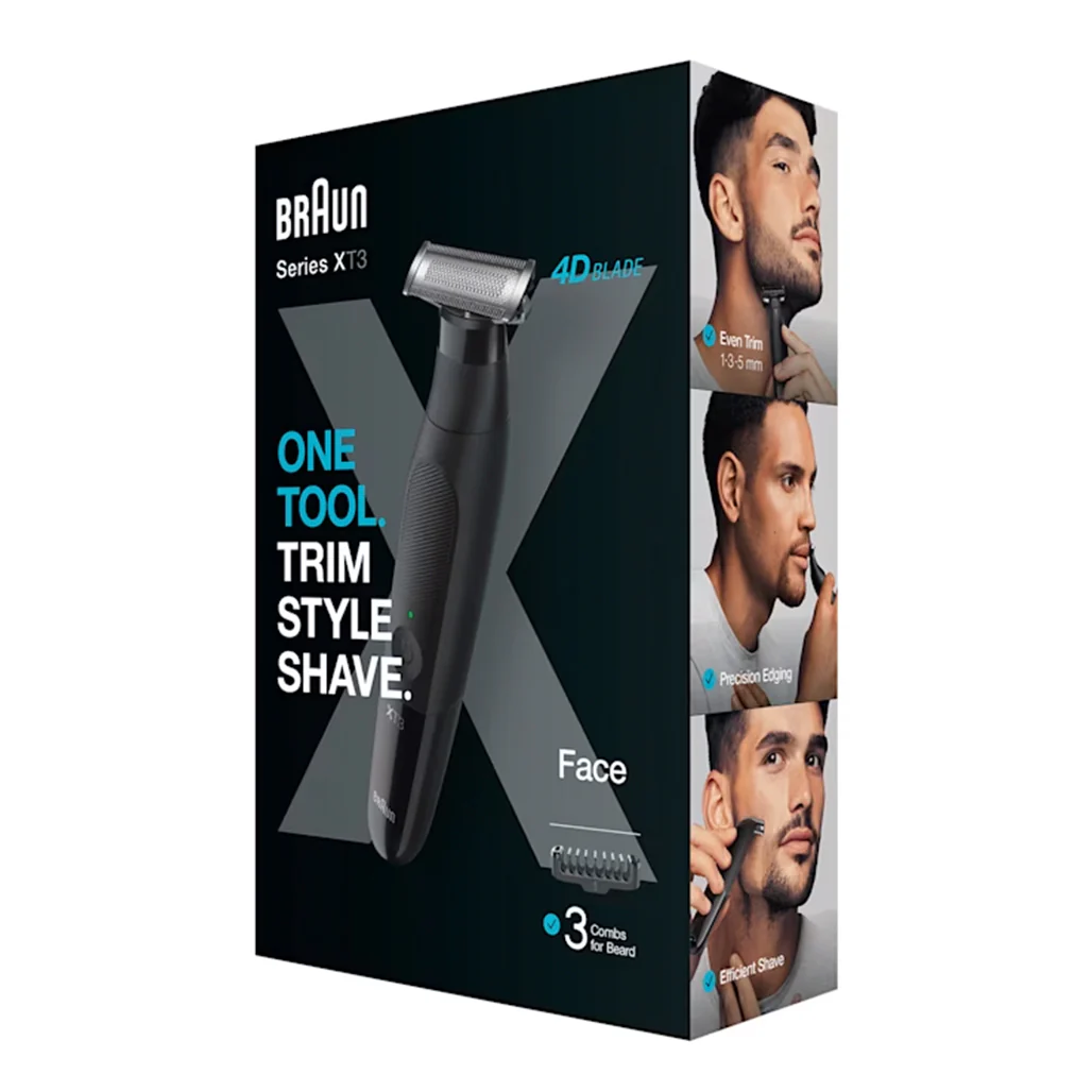 Braun XT3100 Series X 3 Hybrid Trimmer for Face - Image 6