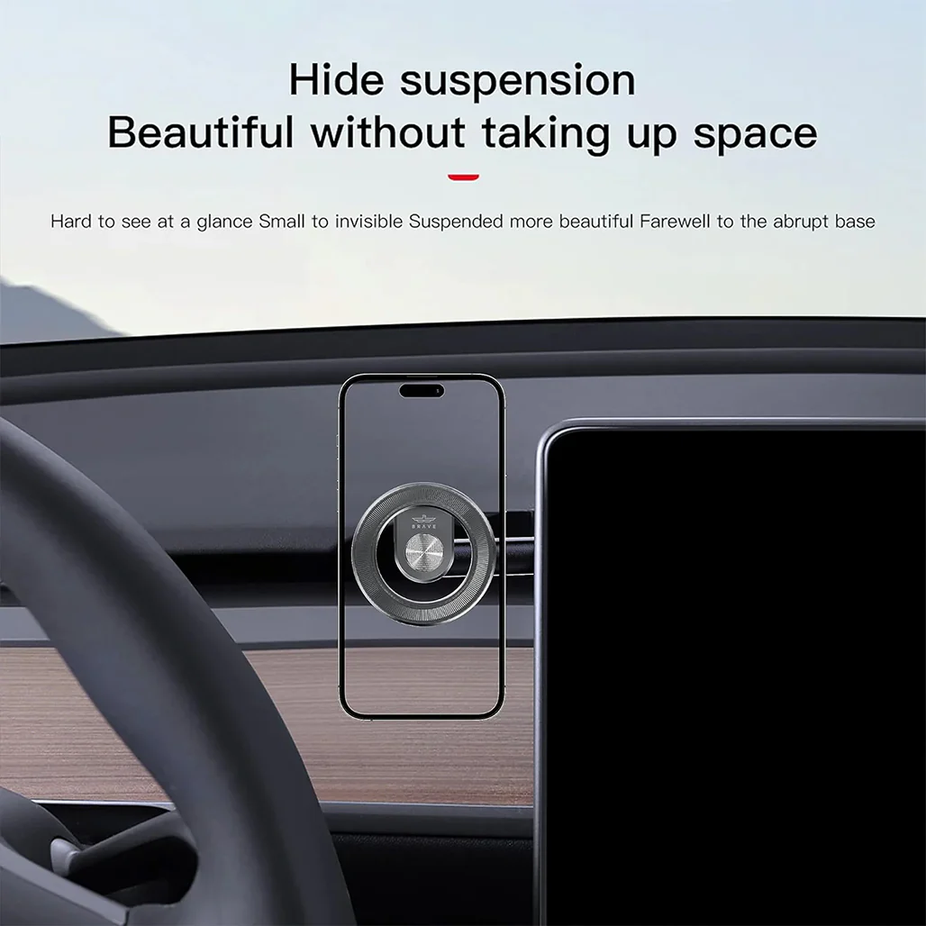 Brave N52H Foldable MagSafe Car Phone Mount - BHL-51 - Black - Image 5