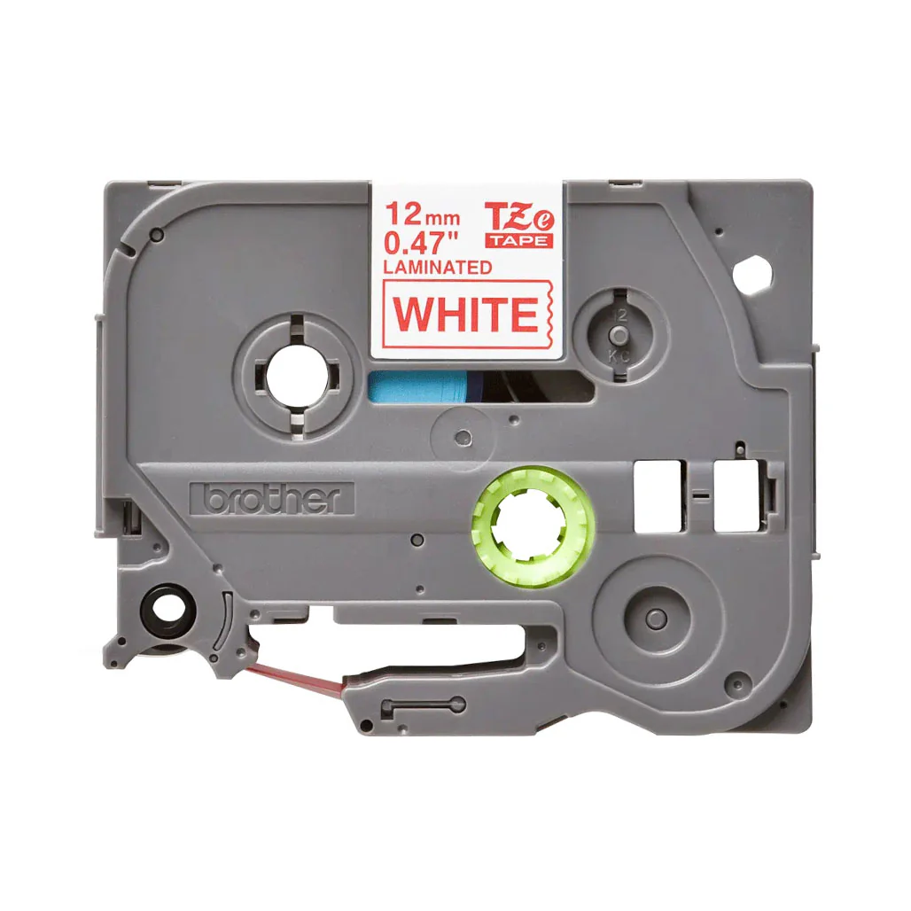 Brother TZe-232 Labelling Tape Cassette – Red on White, 12mm wide - Image 2