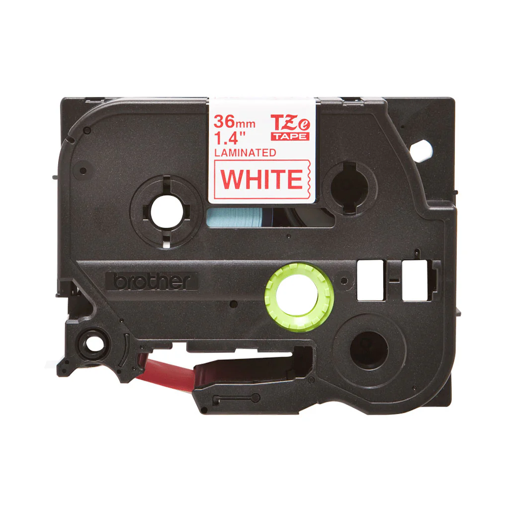 Brother TZe-262 Labelling Tape Cassette – Red on White, 36mm wide - Image 2