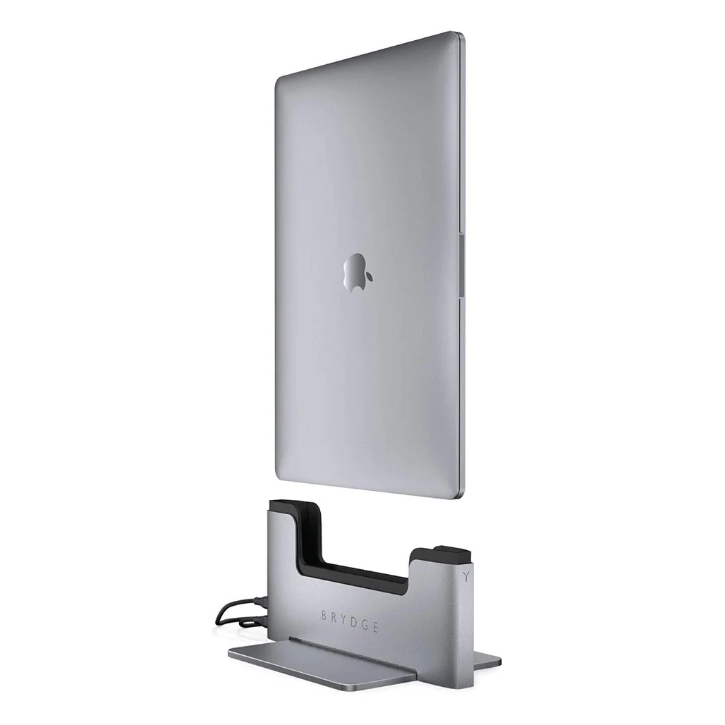 Brydge Space-Saving Laptop Stand - Vertical Docking Station Compatible with 15-inch MacBook Pro (2016-2019)