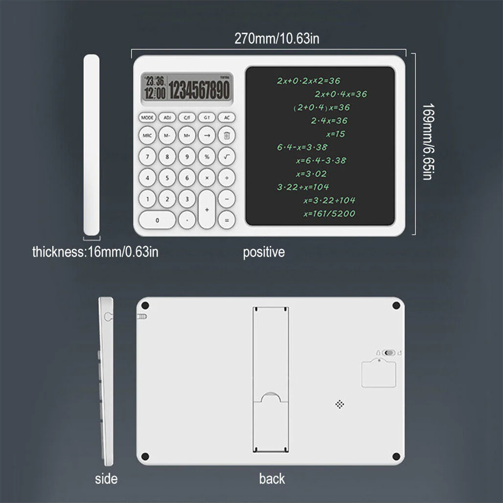 Calculator Writing Tablet For Office and Study - Image 3