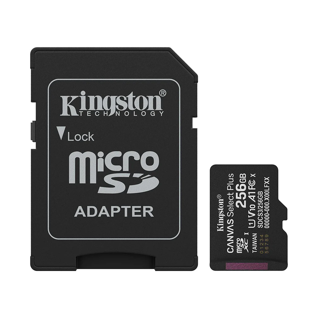 Kingstone Canvas Select Plus 256GB microSD Memory Card