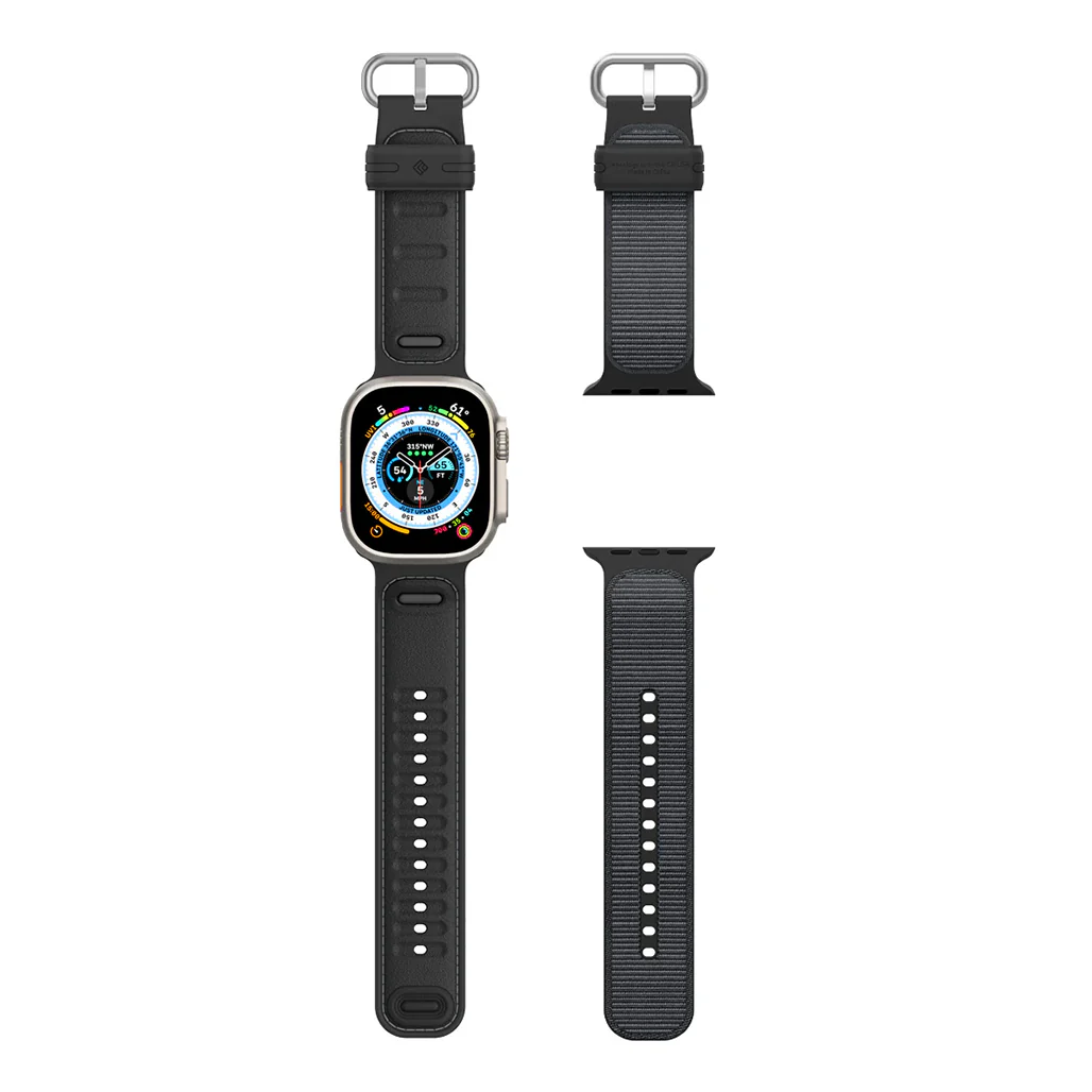 Caseology Athlex Band for Apple Watch Ultra/Series 10, 9, 8, 7 (49/46/45/44/42mm) – Breathable Silicone and Nylon Sport Strap - Image 10