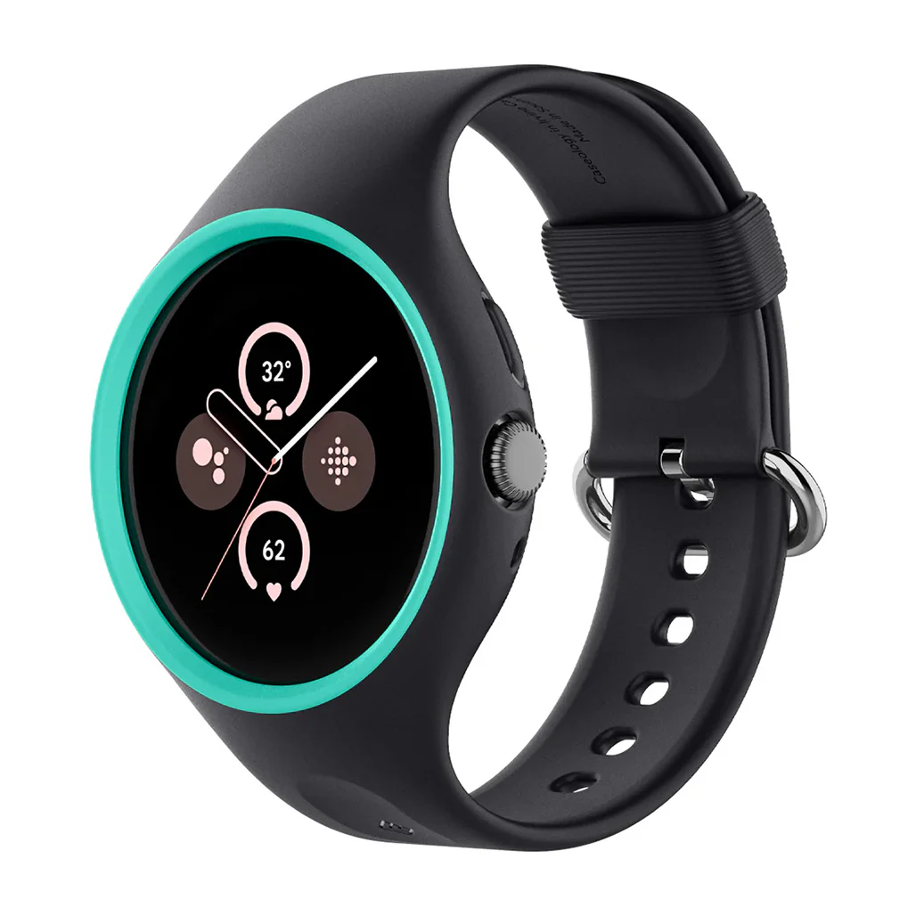 Caseology Nano Pop Case with Band for Pixel Watch 3 (45mm) – Durable Silicone Protection with Stylish Two-Tone Design