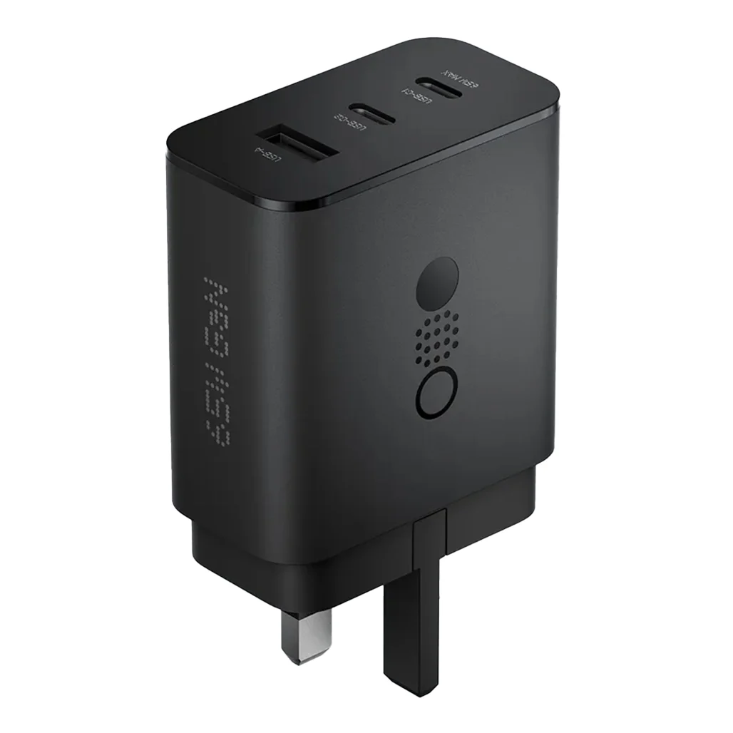 CMF GaN Fast Charger – 3-in-1 Compact USB-C Charger (65W/100W/140W) with Smart Power Distribution & Wide Compatibility