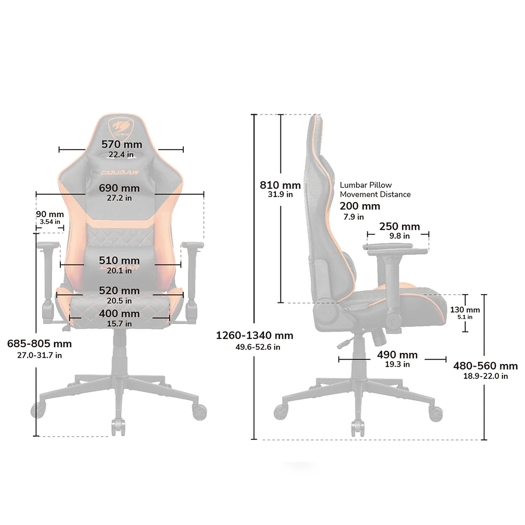 Cougar Armor One V2 Gaming Chair - Image 9