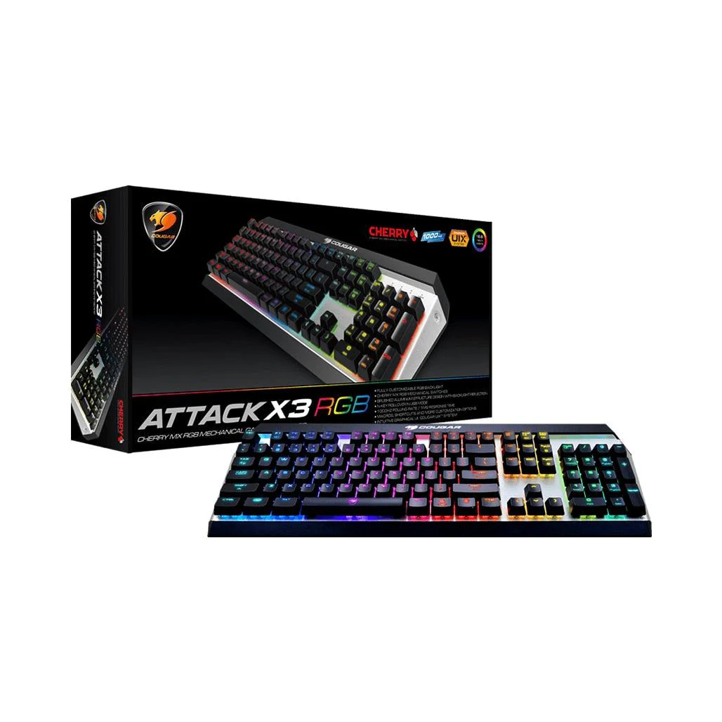 Cougar Attack X3 - Wired RGB Mechanical Gaming Keyboard - Cherry MX Switches - Image 3