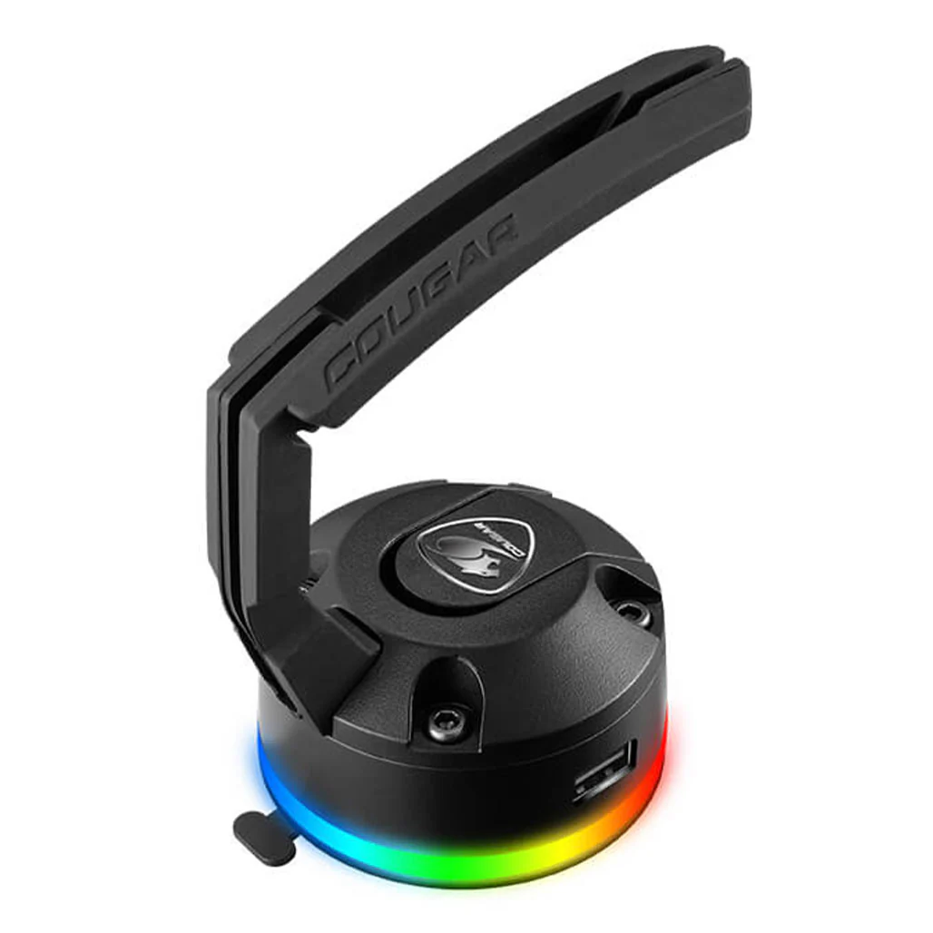 Cougar Bunker - RGB Mouse Bungee with USB Hub – Adjustable Cable Management, RGB Lighting, and Superior Stability - Image 2