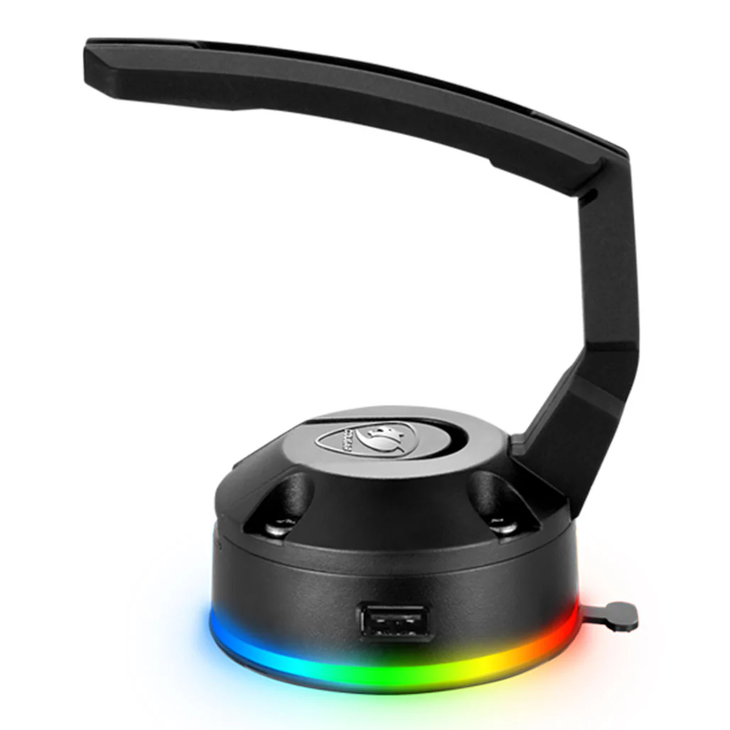 Cougar Bunker - RGB Mouse Bungee with USB Hub – Adjustable Cable Management, RGB Lighting, and Superior Stability - Image 4