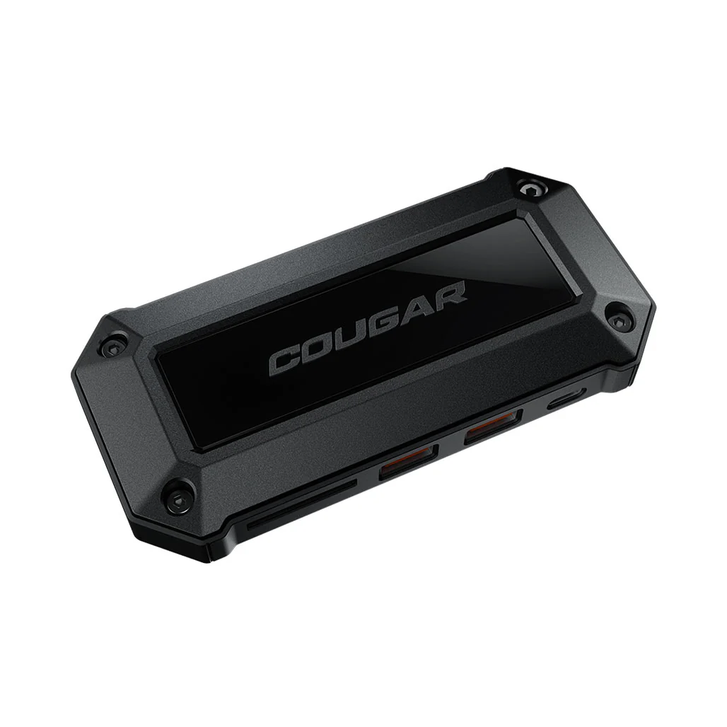 Cougar DH07 Slim - 7-Port Docking Hub – Portable 4K Dual Monitor Support with USB-C Power Delivery - Image 2