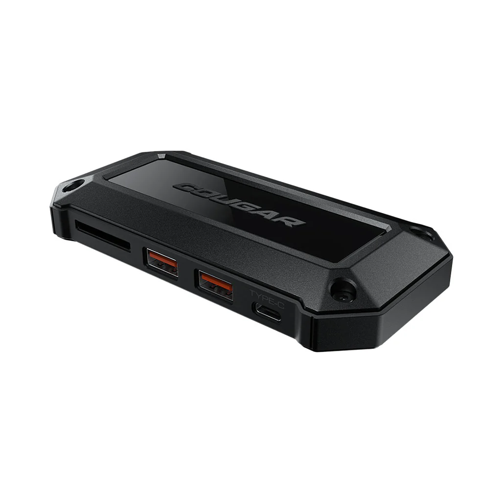 Cougar DH07 Slim - 7-Port Docking Hub – Portable 4K Dual Monitor Support with USB-C Power Delivery - Image 3
