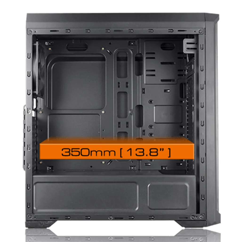 Cougar MX330-X Mid Tower Gaming Case – Efficient Cooling, Expandable Design, and DVD Bay Support - Image 5