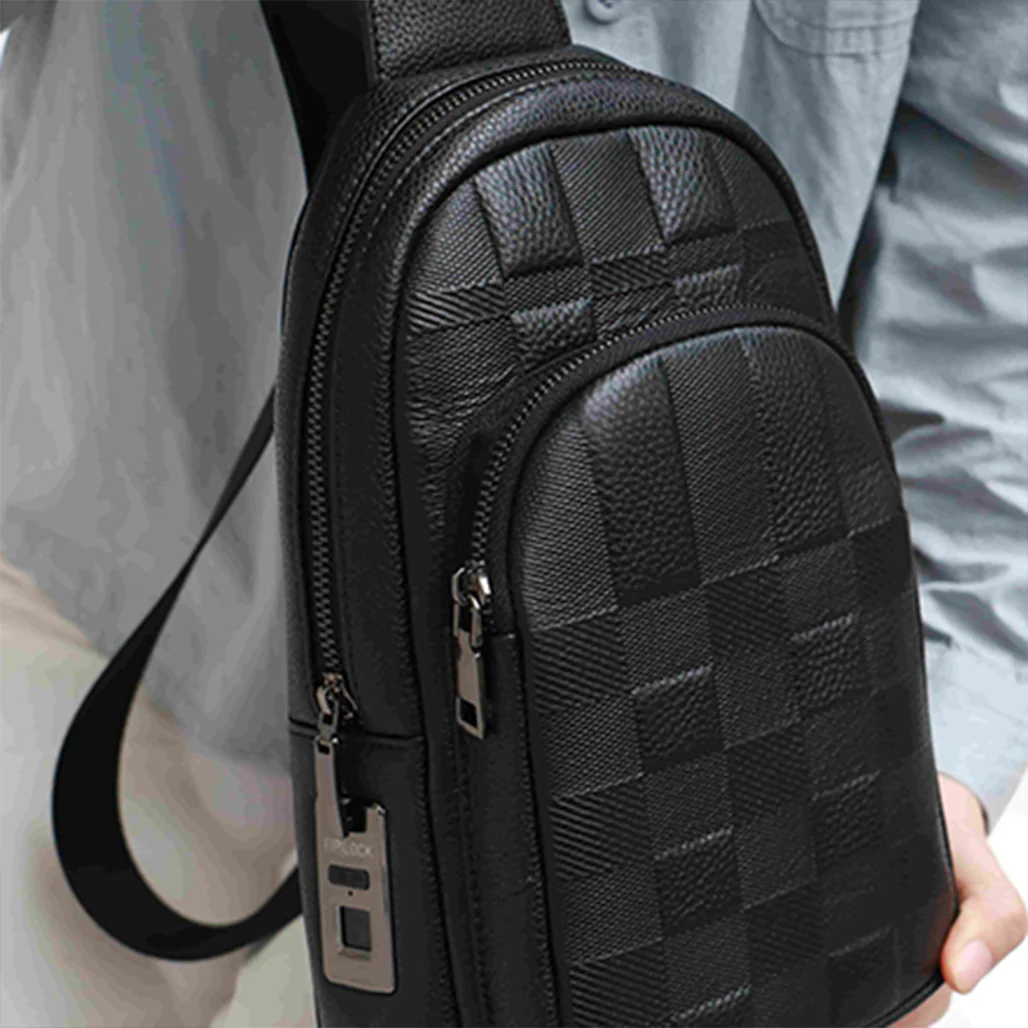Crossbody Bag with Smart Fingerprint Lock - Image 5
