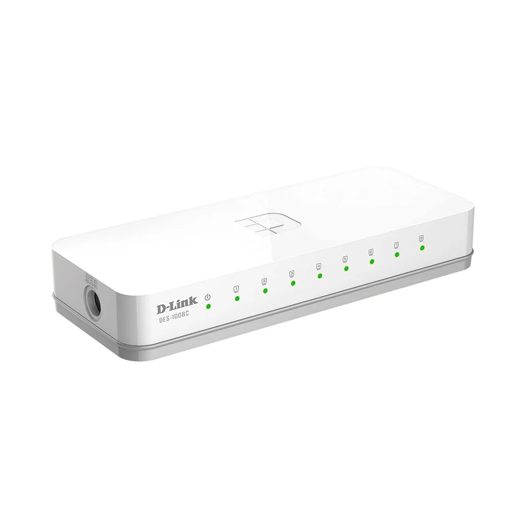D-Link 8-Port Fast Ethernet Unmanaged Switch - DES-1008C - Image 2