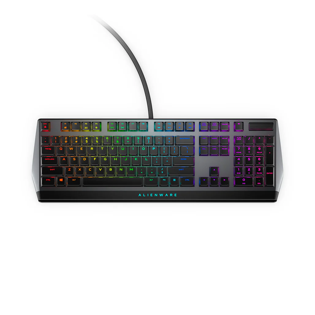 Dell Alienware AW510K Low Profile RGB Mechanical Gaming Keyboard - Cherry MX Red Switches, Dark Side of the Moon