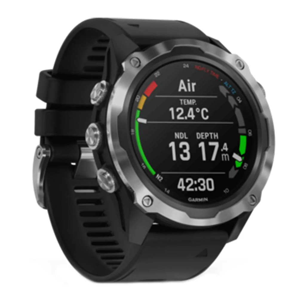 Garmin Descent MK2 - Stainless Steel With Black Band - Image 3