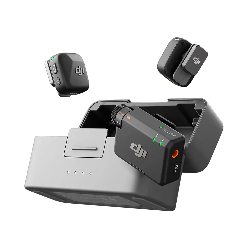 DJI Mic Mini (2 TX + 1 RX + Charging Case) - Compact Wireless Microphone