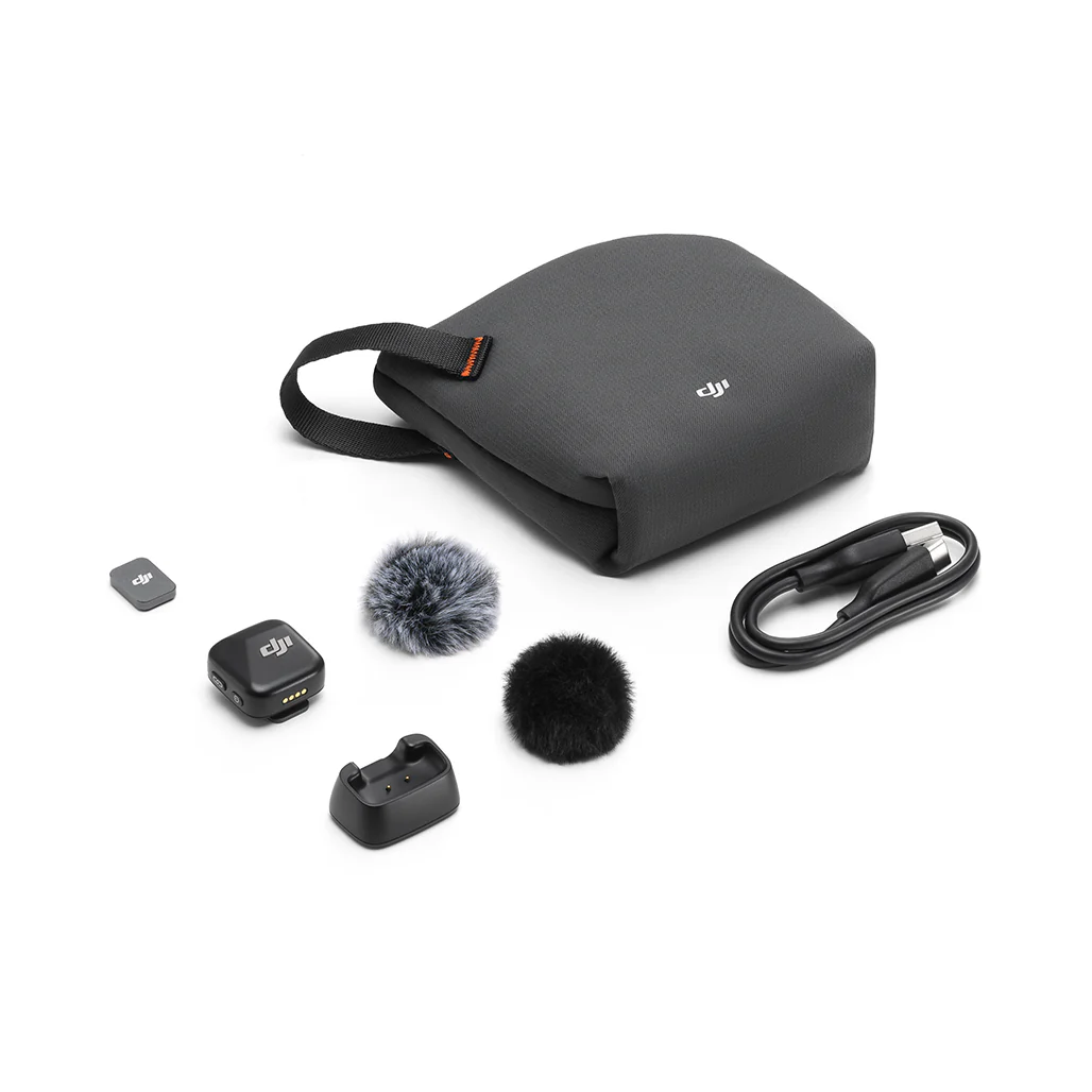 DJI Mic Mini Clip-On Transmitter with Built-In Microphone (2.4 GHz, Infinity Black) - Image 6