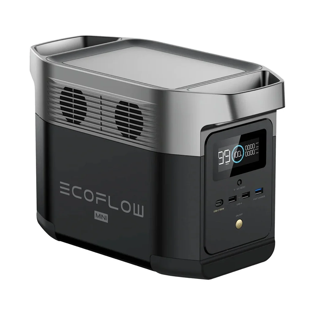 EcoFlow DELTA Mini EFD320 | Compact 1400W Portable Power Station with Rapid Charging and Solar Input - Image 2