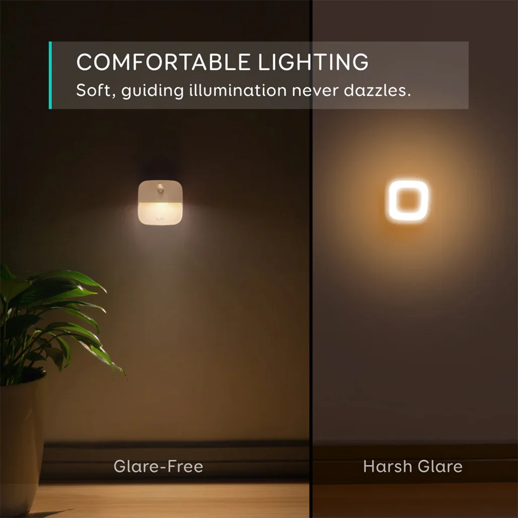 Eufy Lumi Stick-On Motion Sensor Night Light – Battery-Powered LED with Auto Illumination for Hallways, Bedrooms, and Stairs - Image 4