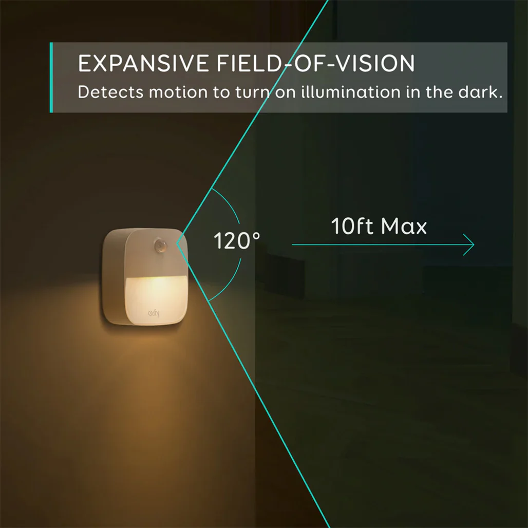 Eufy Lumi Stick-On Motion Sensor Night Light – Battery-Powered LED with Auto Illumination for Hallways, Bedrooms, and Stairs - Image 5