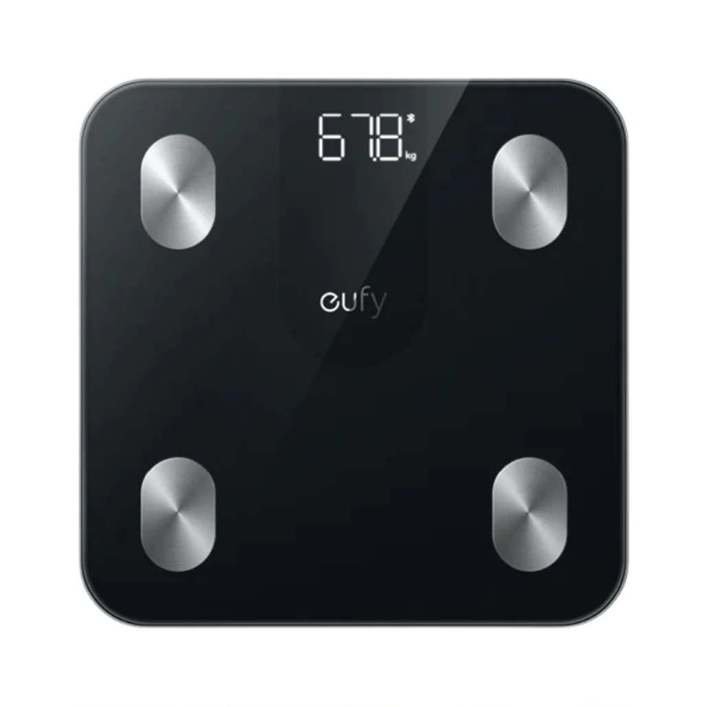 eufy Smart Bluetooth Body Fat Scale A1 – Digital Bathroom Scale with 12 Body Metrics, Fitness Composition Analyzer, Black