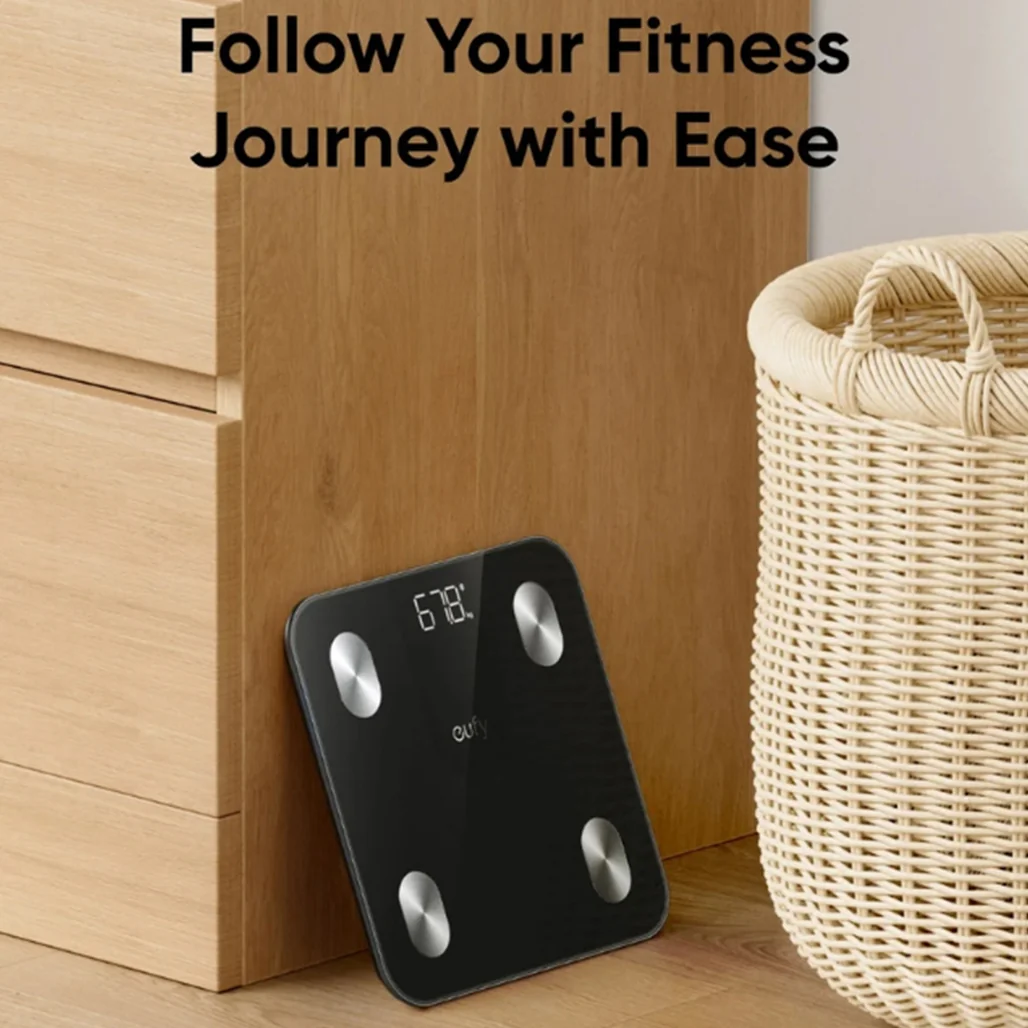eufy Smart Bluetooth Body Fat Scale A1 – Digital Bathroom Scale with 12 Body Metrics, Fitness Composition Analyzer, Black - Image 5