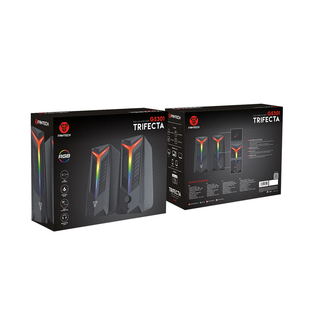 Fantech GS301 TRIFECTA - RGB Gaming Speaker with Bluetooth 5.0 - Image 3