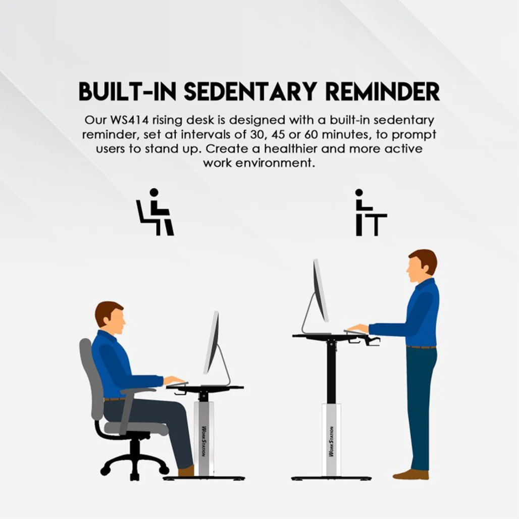 Fantech WS414 Adjustable Height Desk with Sturdy Steel Frame and Powerful Electric Motor - Image 7
