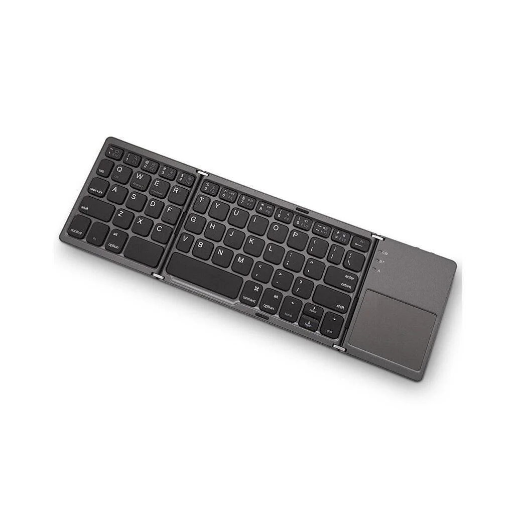 Foldable Wireless Keyboard with Touch Pad - B033 - Image 4