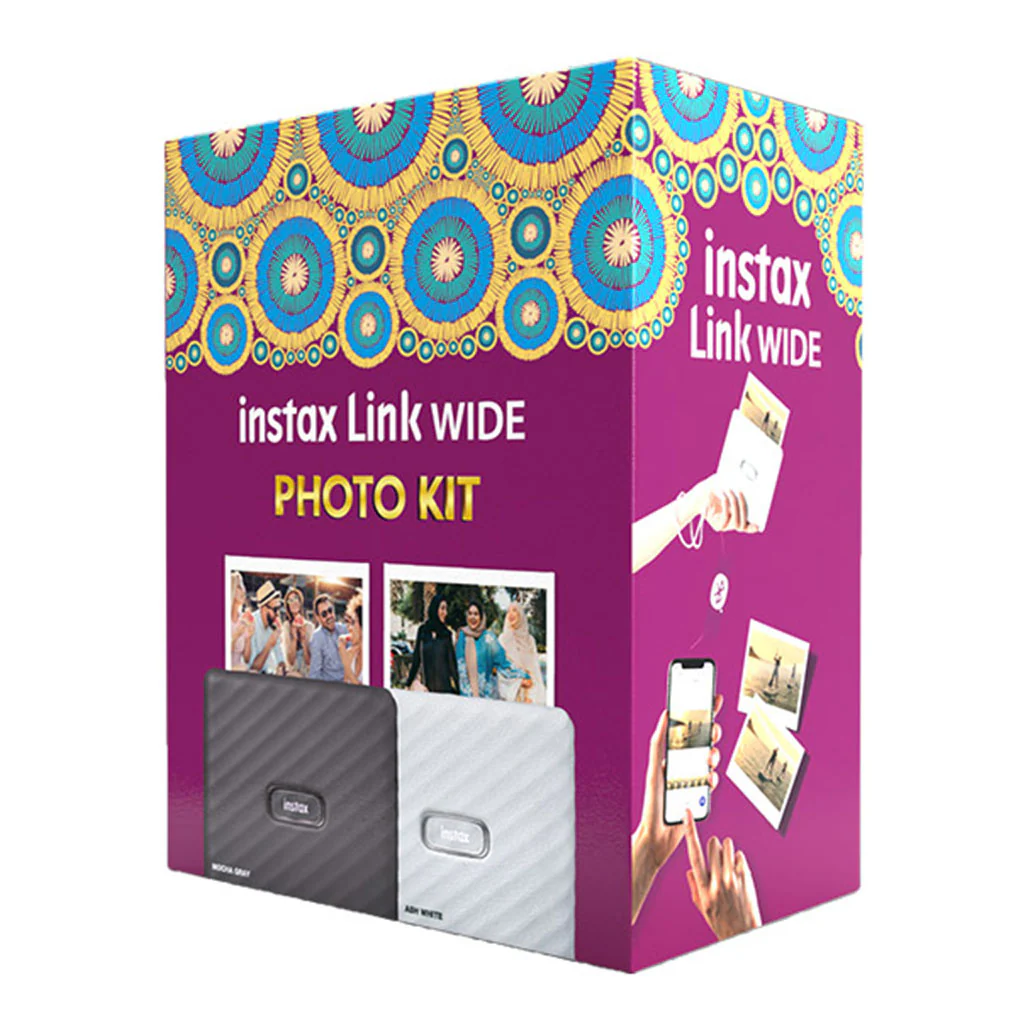 Fujifilm Instax Wide Link - Smartphone Printer Photo Kit – Gray - Image 3