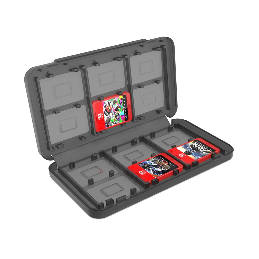 GamerTek 9-in-1 Nintendo Switch 2 Starter Kit – Travel Case, Game Card Holder, Screen Protector & Accessories - Image 3