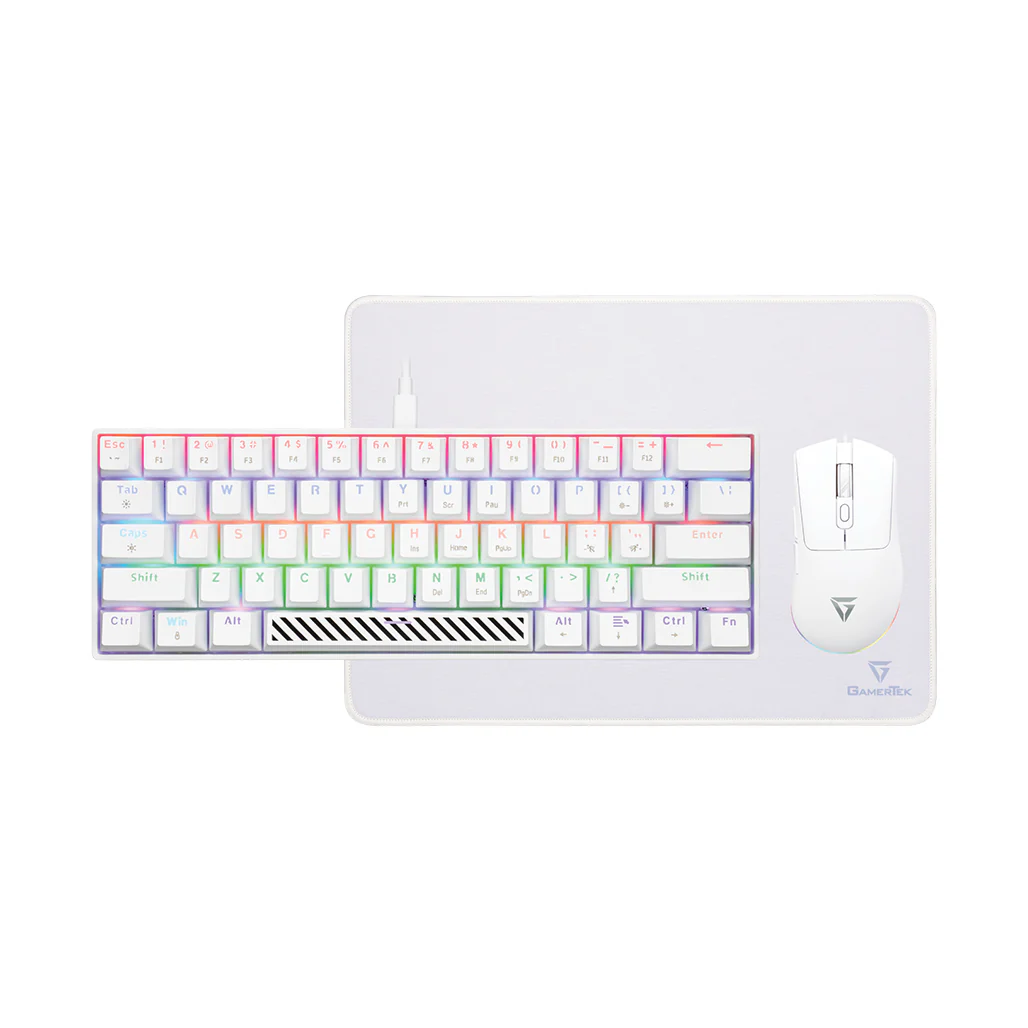 GamerTek Alpha Pack Gaming Bundle - White
