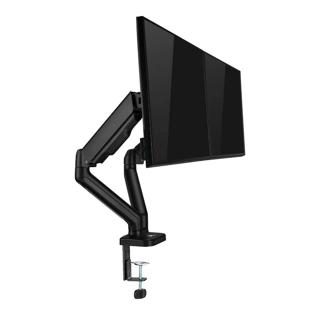 GamerTek Pivot Core Single/Dual Monitor Arm – Black - Image 22