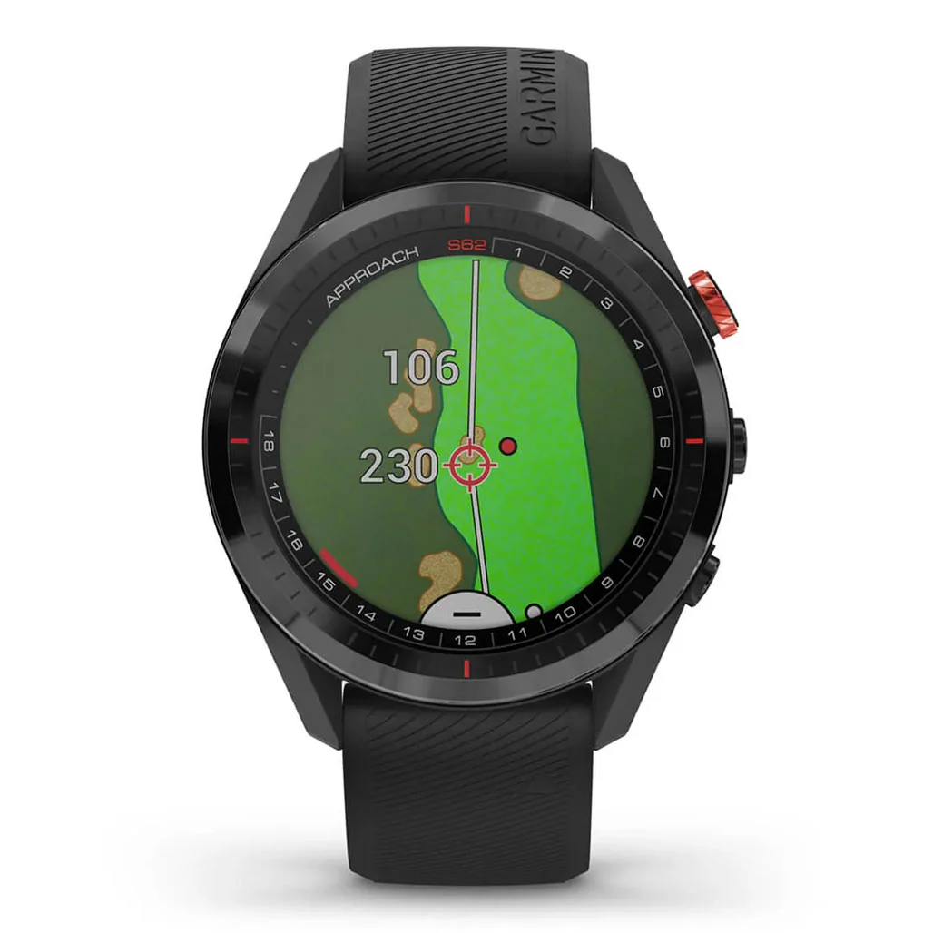 Garmin Approach S62 - 010-02200-00 - Black Ceramic Bezel with Black Silicone Band - Image 3