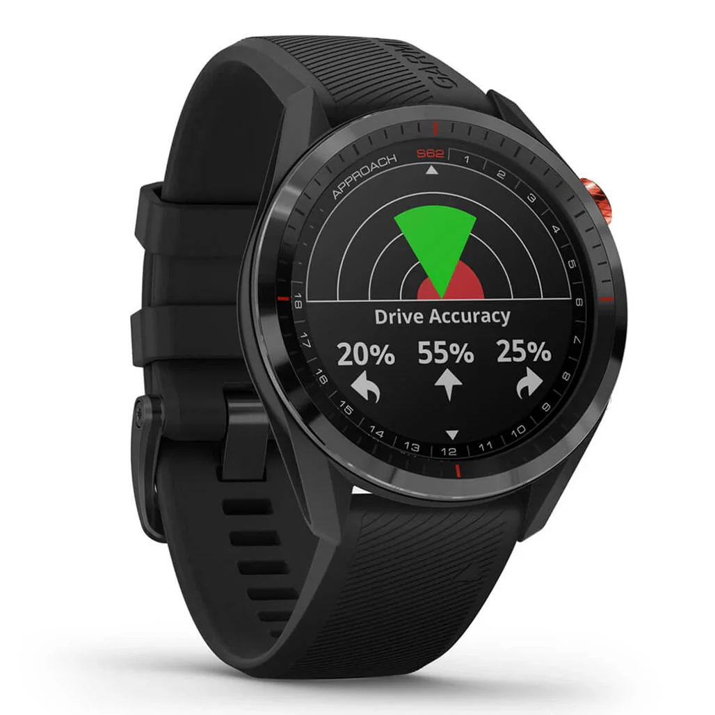 Garmin Approach S62 - 010-02200-00 - Black Ceramic Bezel with Black Silicone Band - Image 5