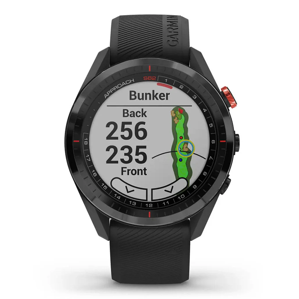 Garmin Approach S62 Bundle - 010-02200-02 - Black Ceramic Bezel with Black Silicone Band - Image 3